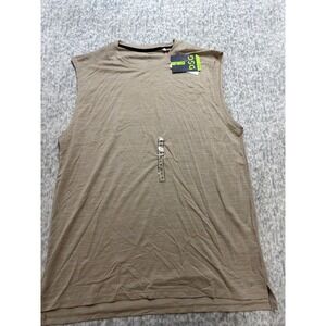 DSG Movement Mens Muscle Tank Khaki Heather Moisture Wicking DAM12115 Size M NEW